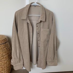Corduroy Shacket; Size S/M